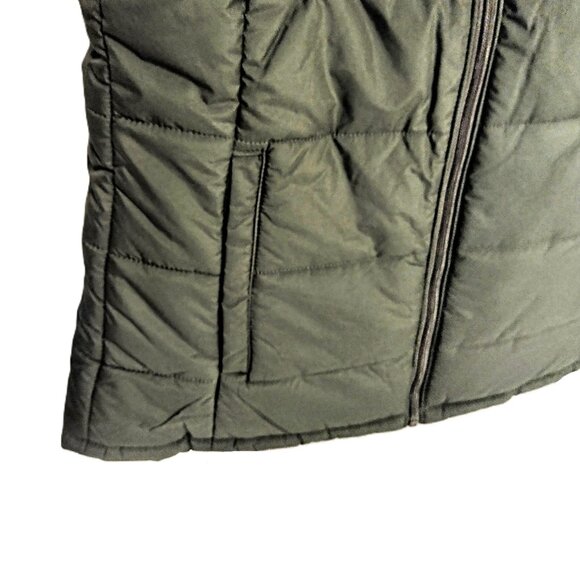 Amazon Essentials Women's Mid-Weight Puffer Vest ~ Olive, Sz Small ~ SOFT! ~ NWT - Picture 4 of 15